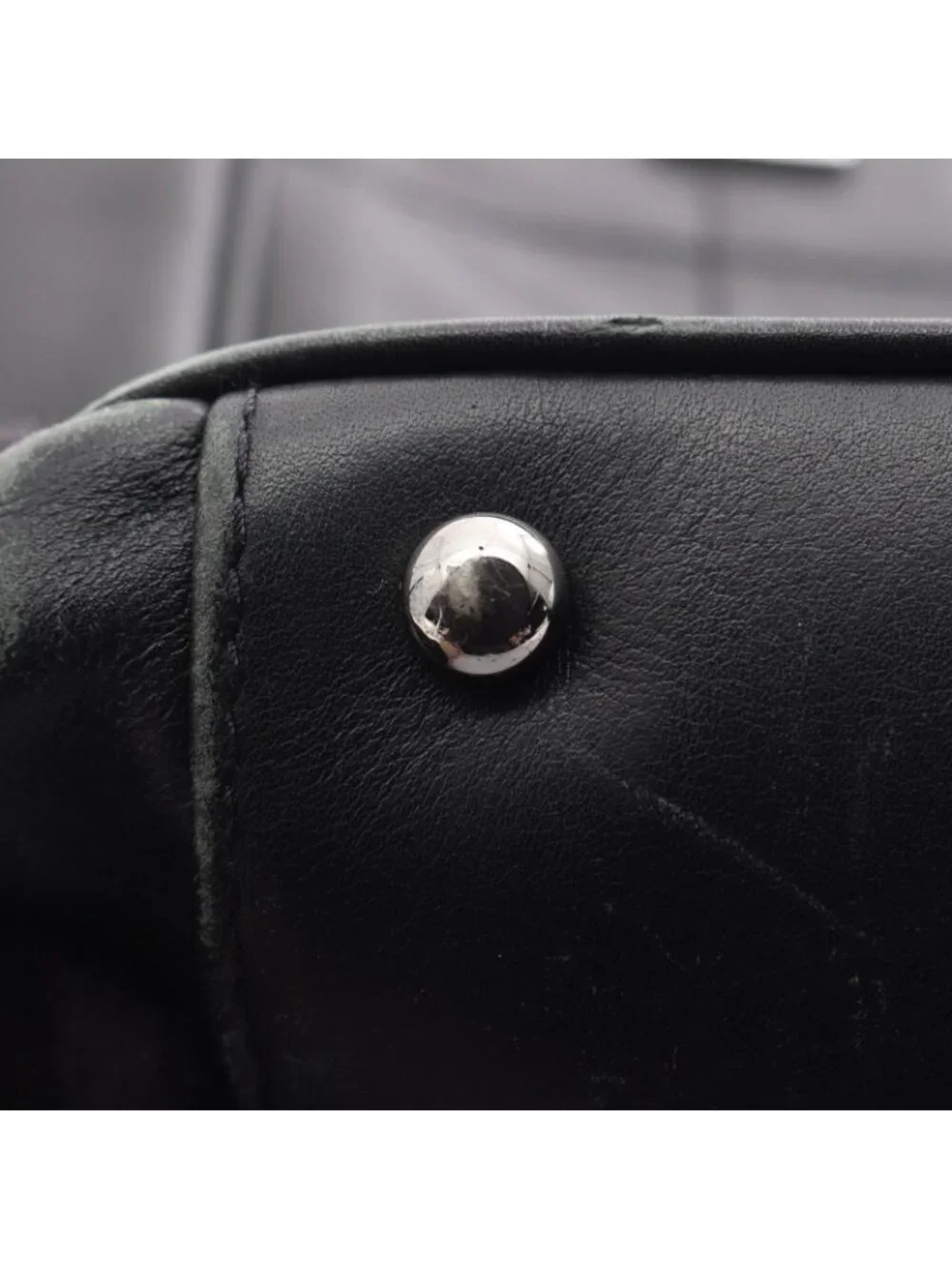 Chanel Tote Bag Choco Bar Black Lambskin